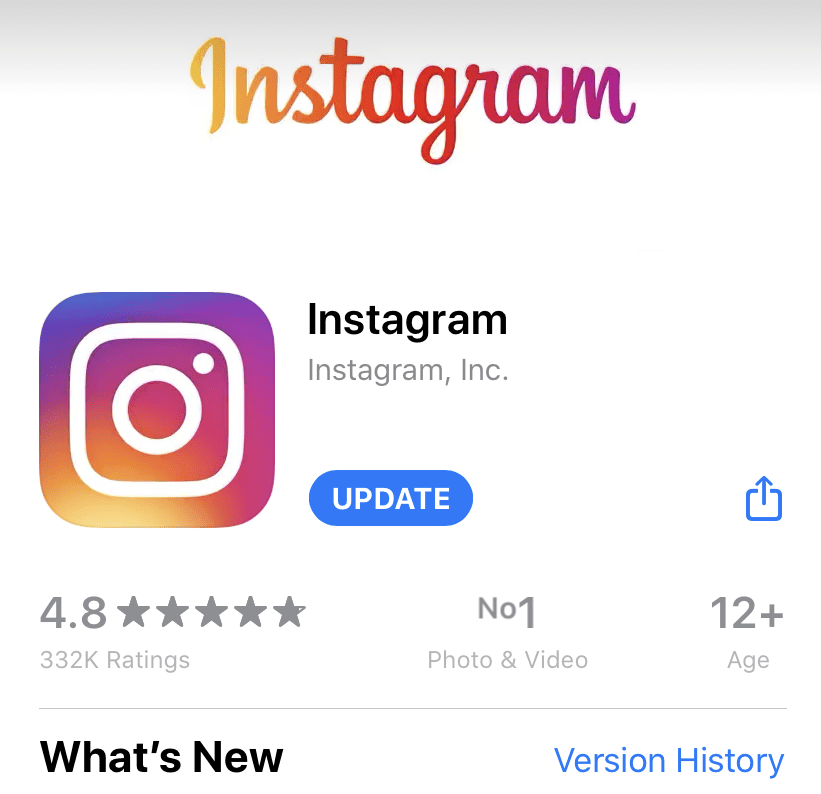 Update Instagram App