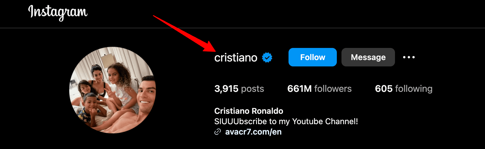 Cristiano Instagram