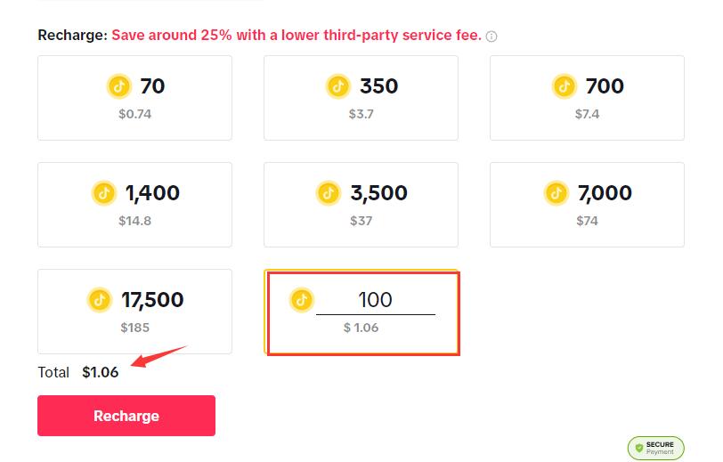 TikTok Coins Cheaper on Desktop