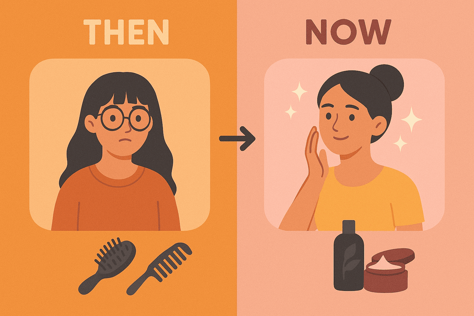 Then vs Now Glow-Up Challenge