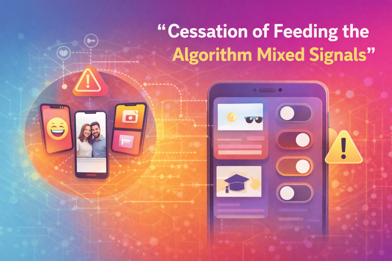 Cessation of Feeding the Algorithm Mixed Signals